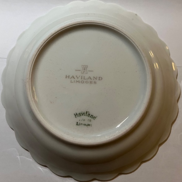 Vintage Porcelain Set Miniture Plates Limoges France gold inlay flower pattern - Picture 5 of 6